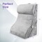 Grey 3-Piece Ergonomic Wedge Pillow Set for Sleep and Relaxation